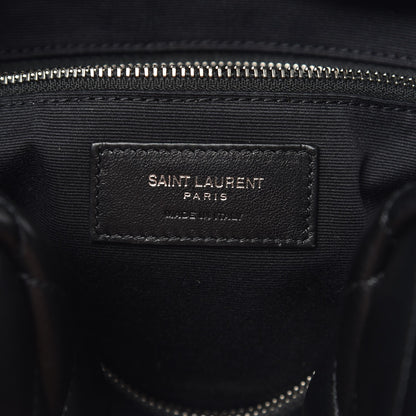 Saint Laurent Calfskin Y Quilted Monogram Small Loulou Bowling Bag Black 6 of 6