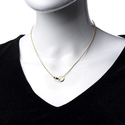 Cartier 18K Yellow Gold Interlocking LOVE Necklace 2 of 8