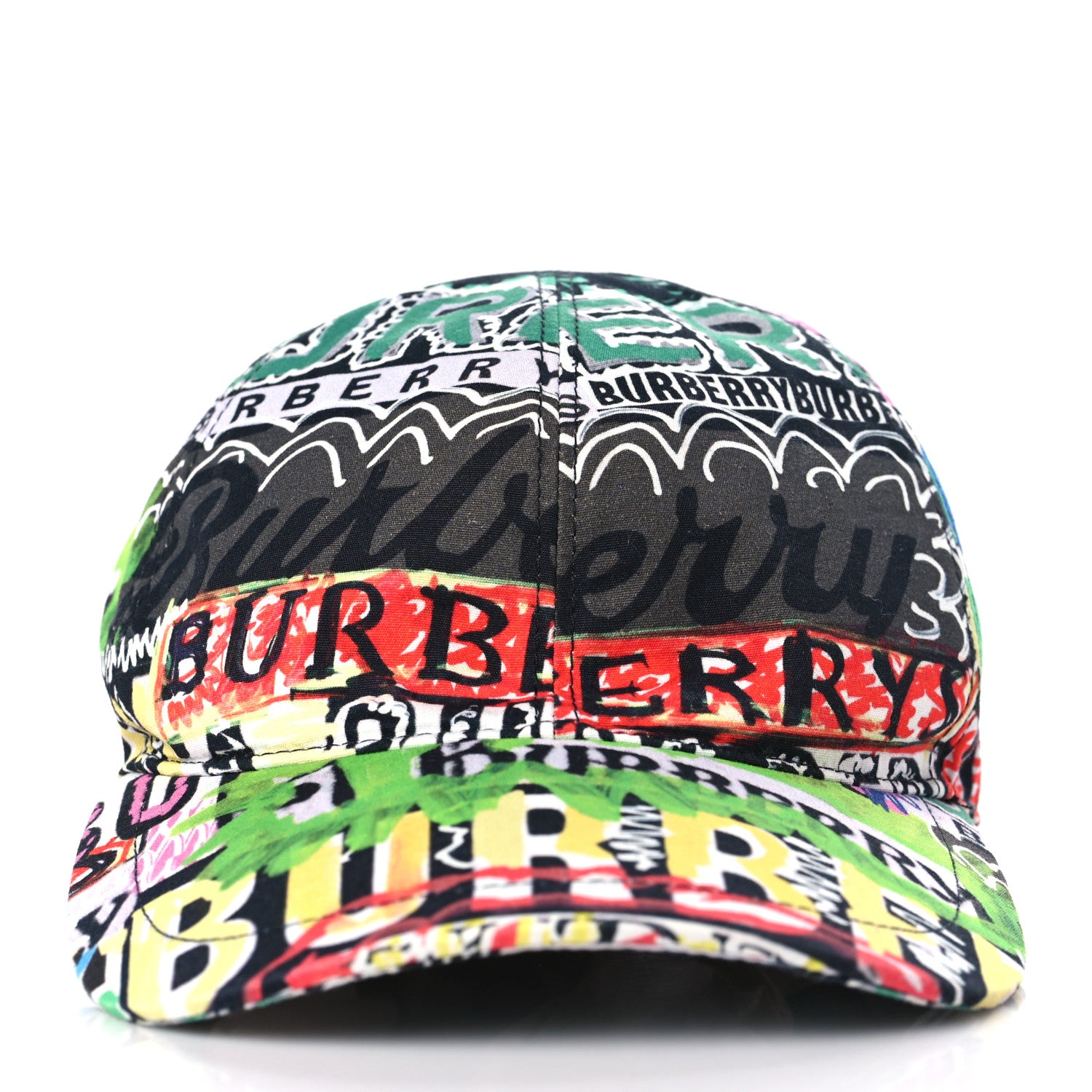 Burberry Cotton Graffiti Print Archive Logo Baseball Cap M/L Multicolor 2 of 7