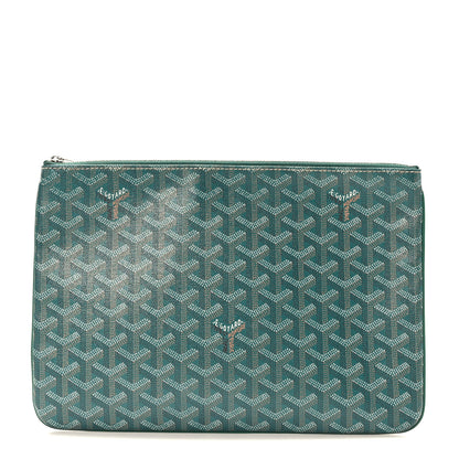 Goyard Goyardine Senat Pochette MM Green 1 of 6