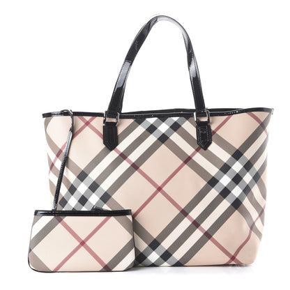 Burberry Nova Check Large Nickie Tote Black 1 of 12