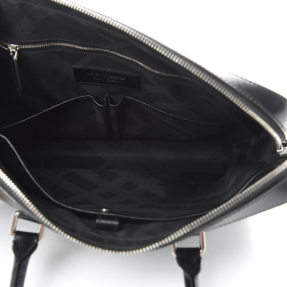 Burberry Textured Calfskin Barrow Briefcase Black 5 of 15