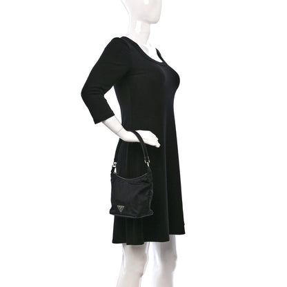 Prada Tessuto Nylon Small Shoulder Bag Black 2 of 8