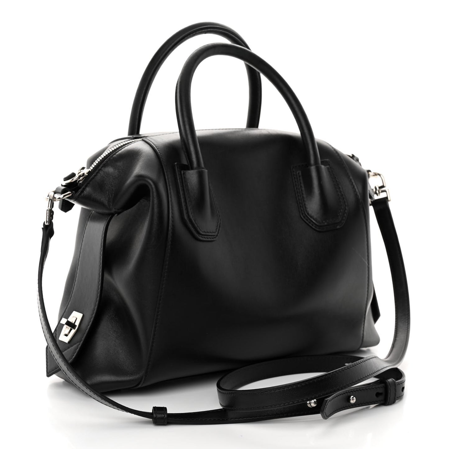 Smooth Calfskin Small Soft Antigona Black