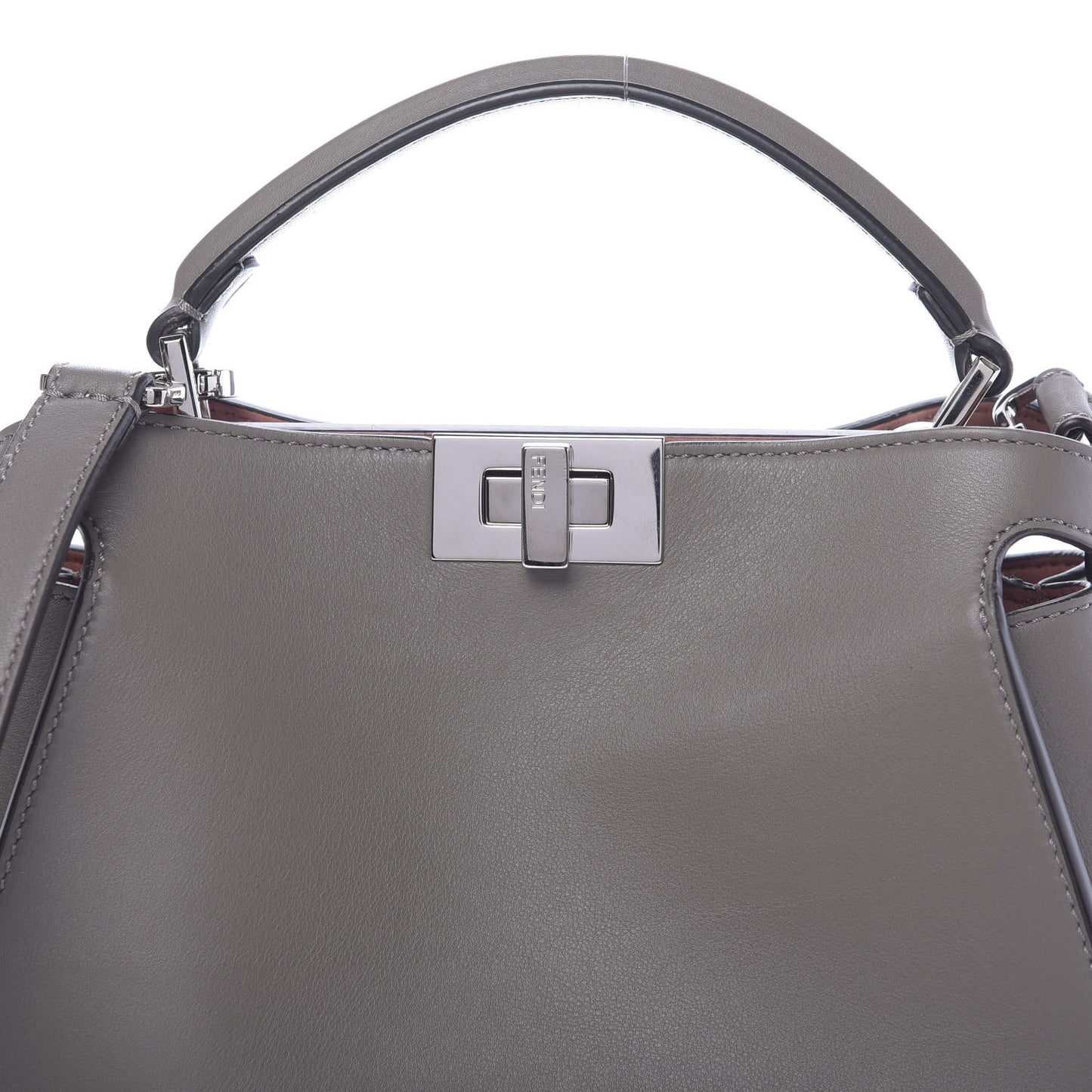 Vitello Tahiti Burro Medium Peekaboo Iconic Essentially Satchel Foresta Macaron