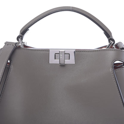 Fendi Vitello Tahiti Burro Medium Peekaboo Iconic Essentially Satchel Foresta Macaron 9 of 11
