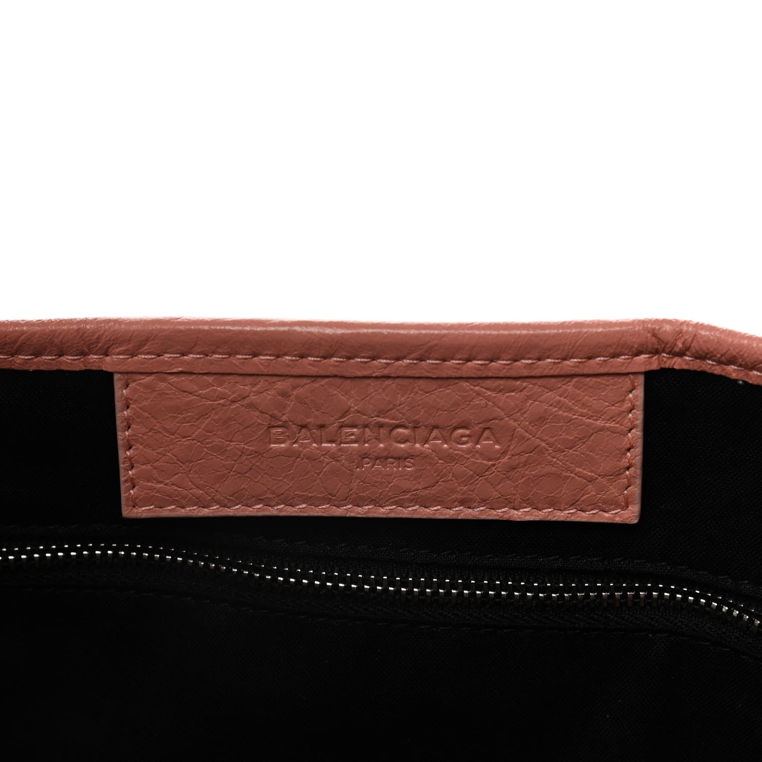 Balenciaga Agneau Stadio Ruban Viscose S Navy Cabas Rose Ballerine 6 of 10