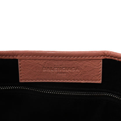 Balenciaga Agneau Stadio Ruban Viscose S Navy Cabas Rose Ballerine 6 of 10