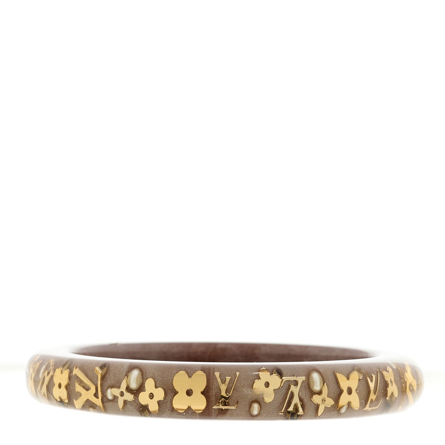 Resin Swarovski Medium Inclusion Bracelet PM Mocha