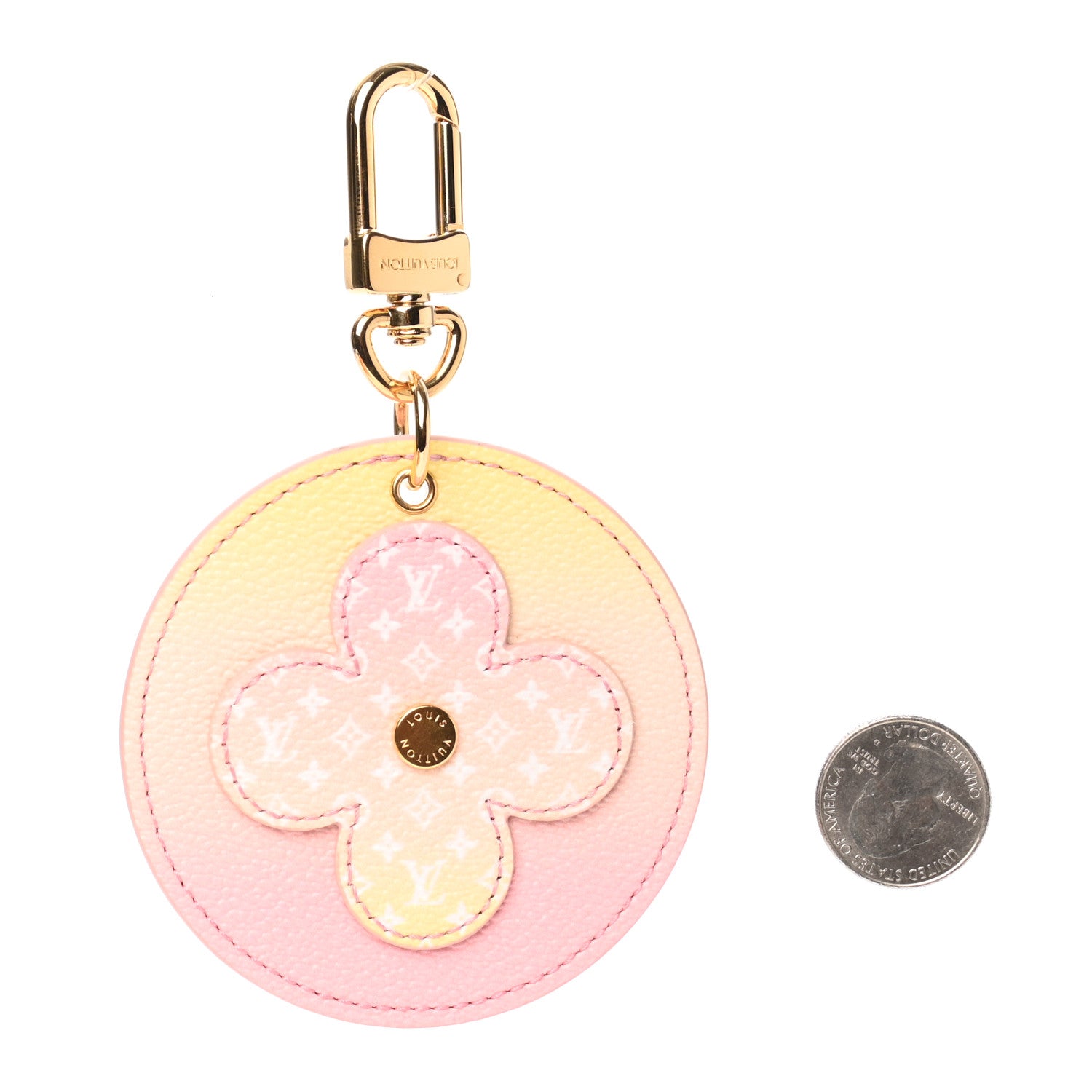 Louis Vuitton Monogram By The Pool Illustre Bag Charm Key Holder Light Pink 2 of 4
