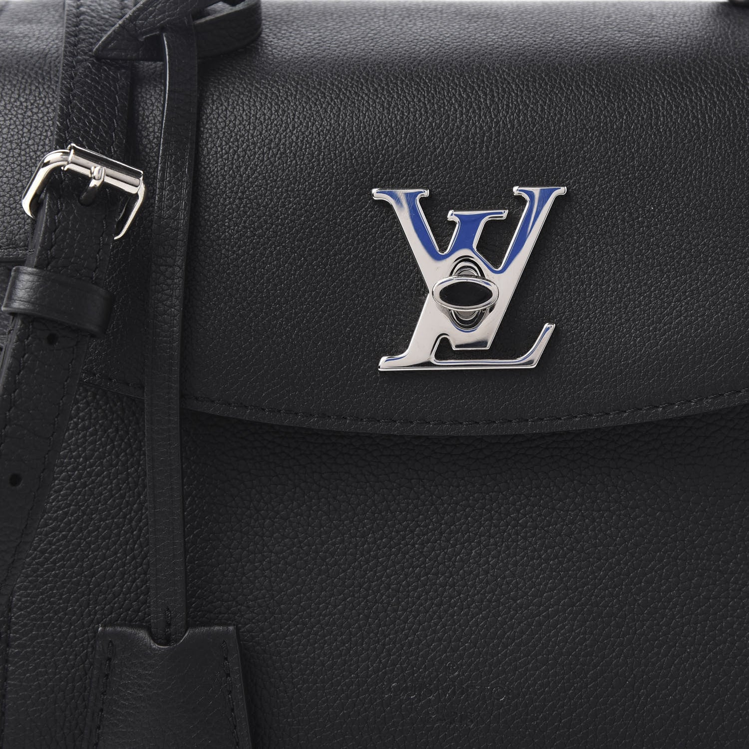 Louis Vuitton Calfskin Lockme Ever BB Black 10 of 10