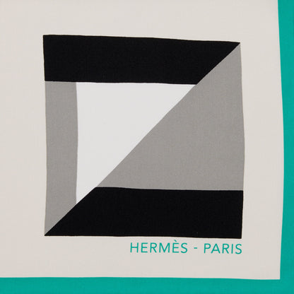 Hermes Silk Embroidered Alphabet Finesse Exceptional Scarf 90 2 of 4
