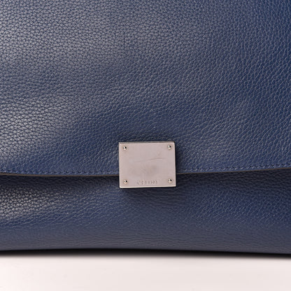Celine Drummed Calfskin Suede Medium Trapeze Navy 7 of 18