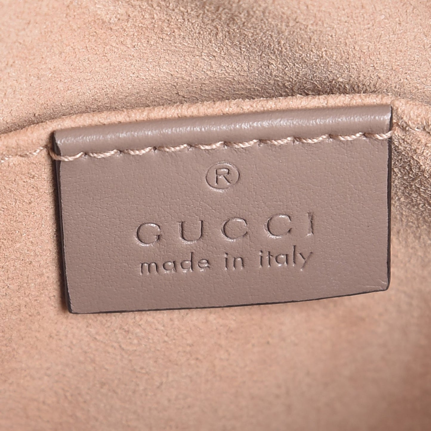 Calfskin Matelasse Mini GG Marmont Chain Shoulder Bag Nude