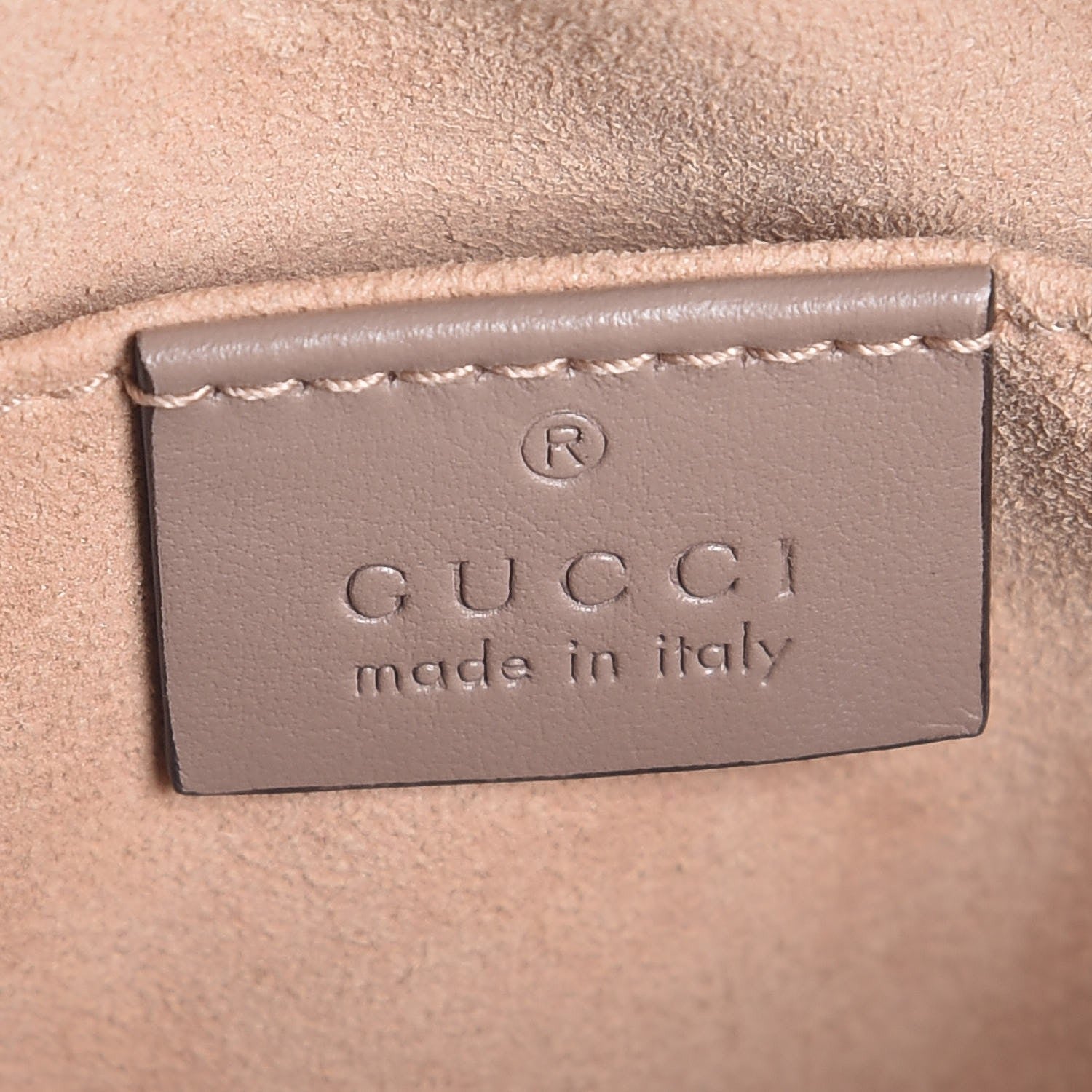 Gucci Calfskin Matelasse Mini GG Marmont Chain Shoulder Bag Nude 6 of 8
