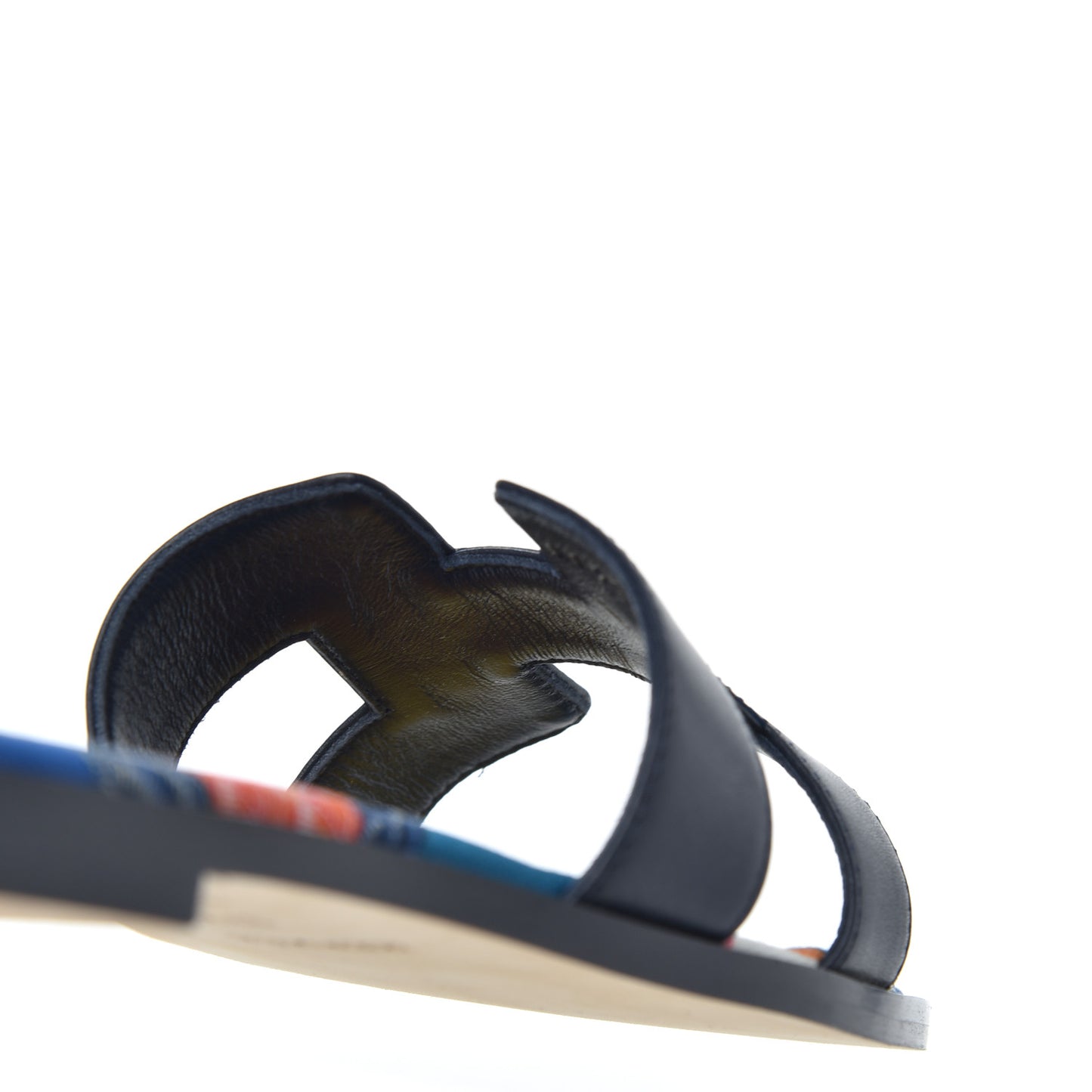 Calfskin Oran Sandals 37.5 Bleu