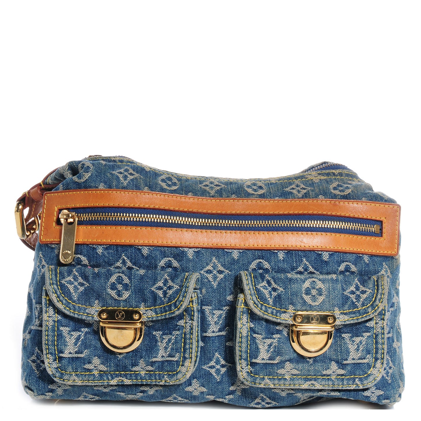 Monogram Denim Baggy PM Blue