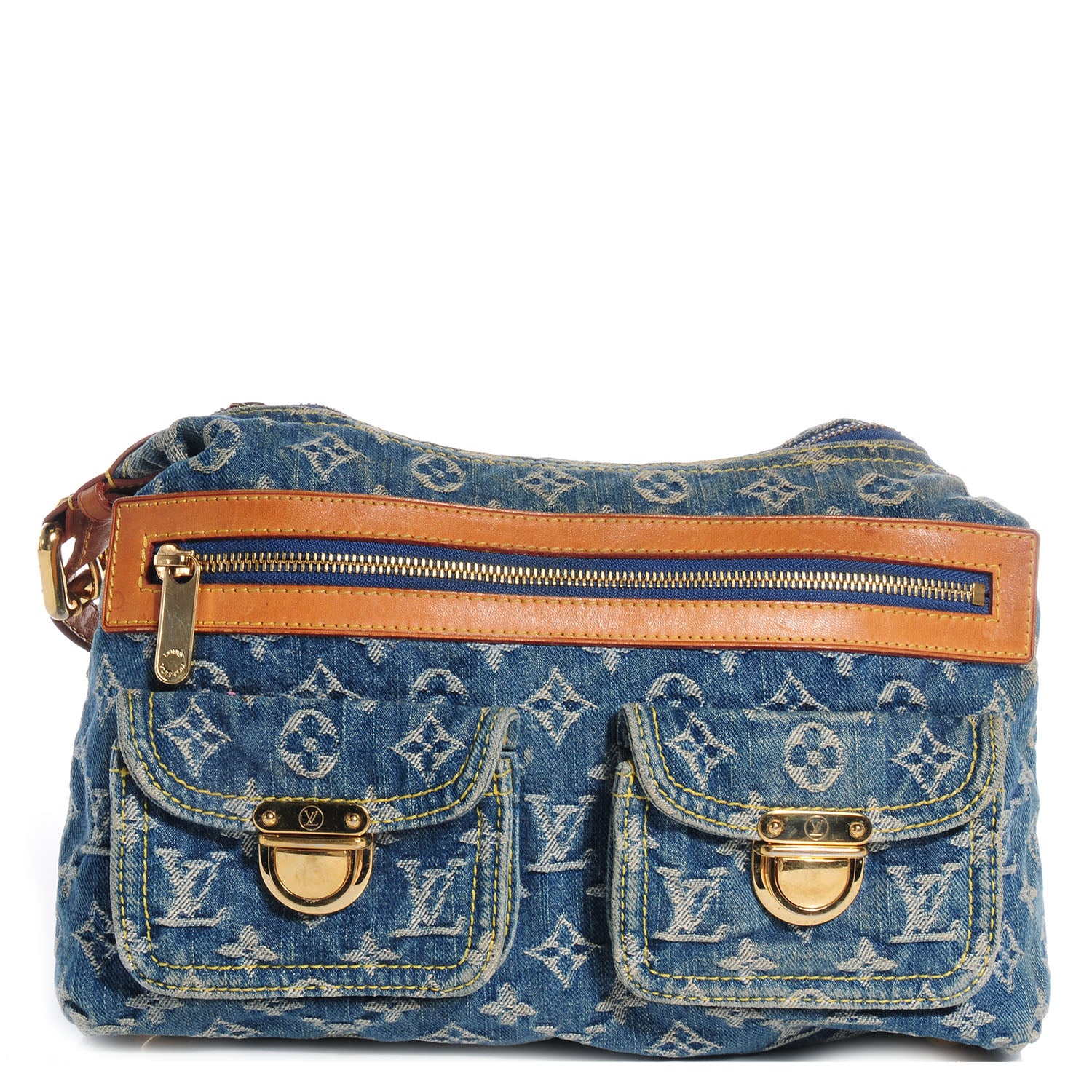 Louis Vuitton Monogram Denim Baggy PM Blue 1 of 7