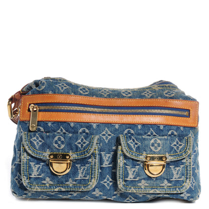 Louis Vuitton Monogram Denim Baggy PM Blue 1 of 7
