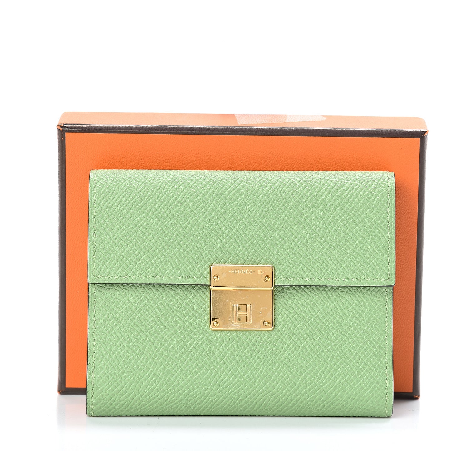 Epsom Mini Clic Card Holder Vert Criquet