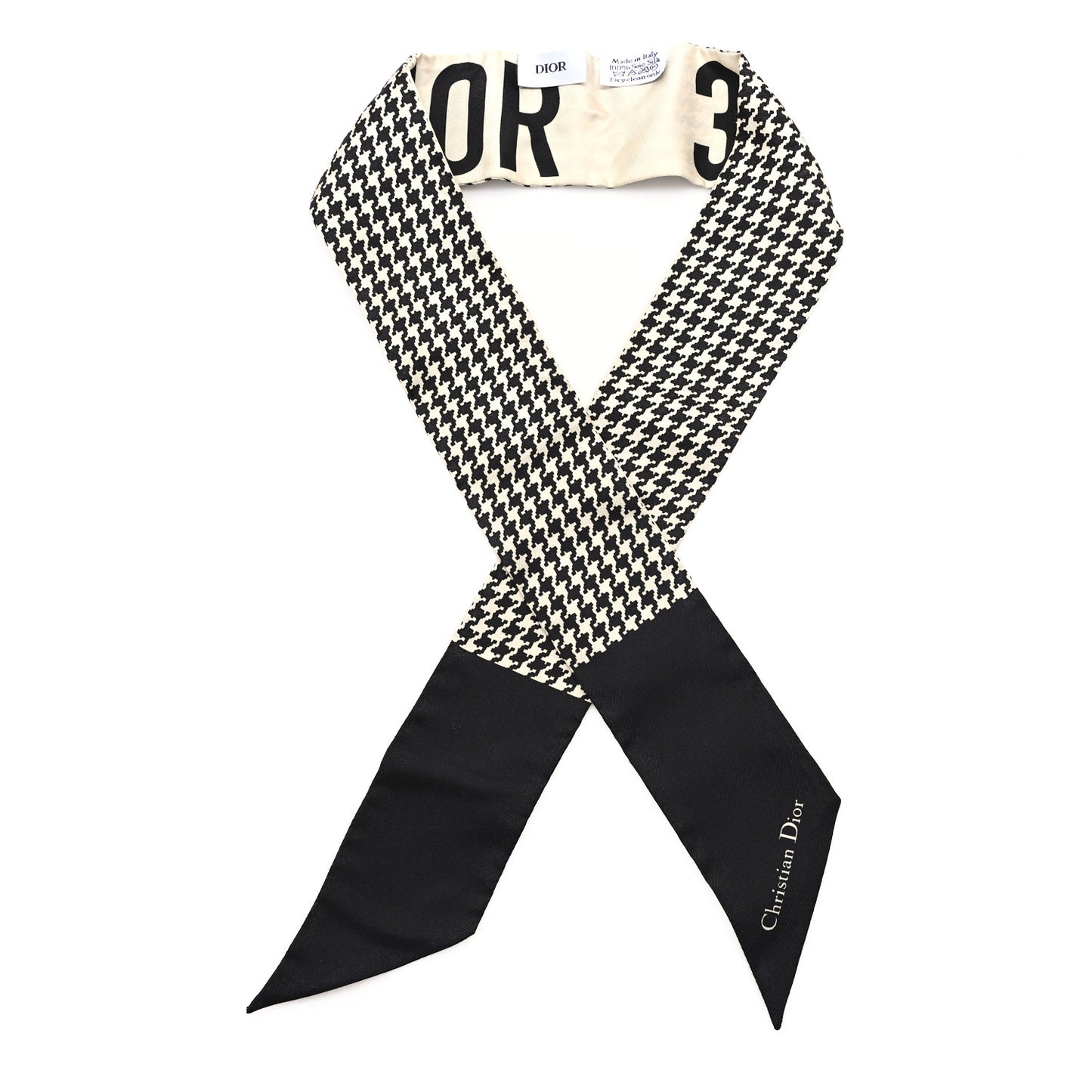 Silk 30 Montaigne Mitzah Scarf Black White