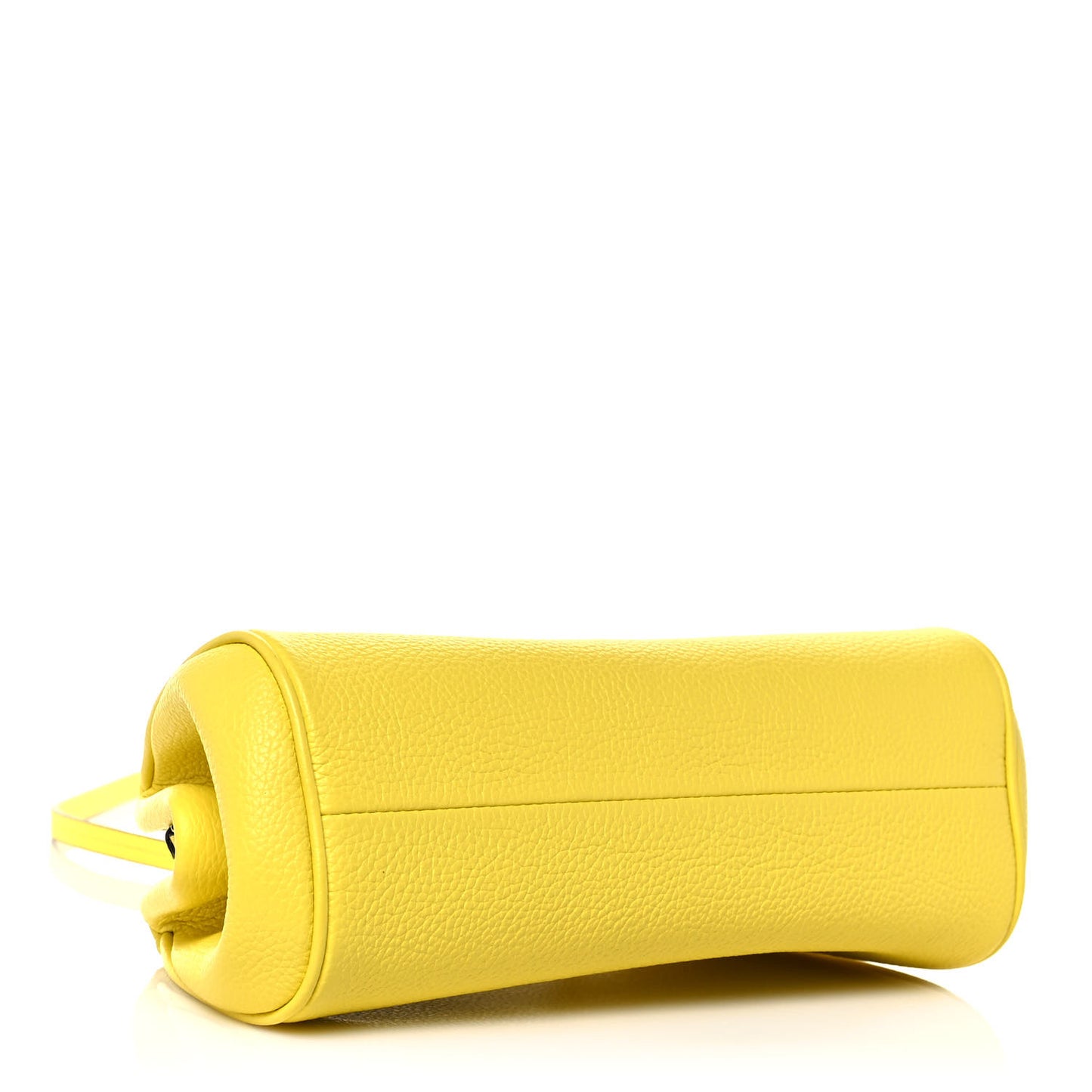 Calfskin Small Gancini Crossbody Canary Yellow