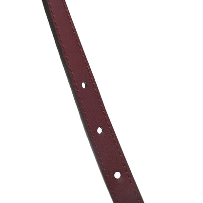 Gucci Suede Icaro Plaque Interlocking G 15mm Belt 75 30 Red 6 of 6
