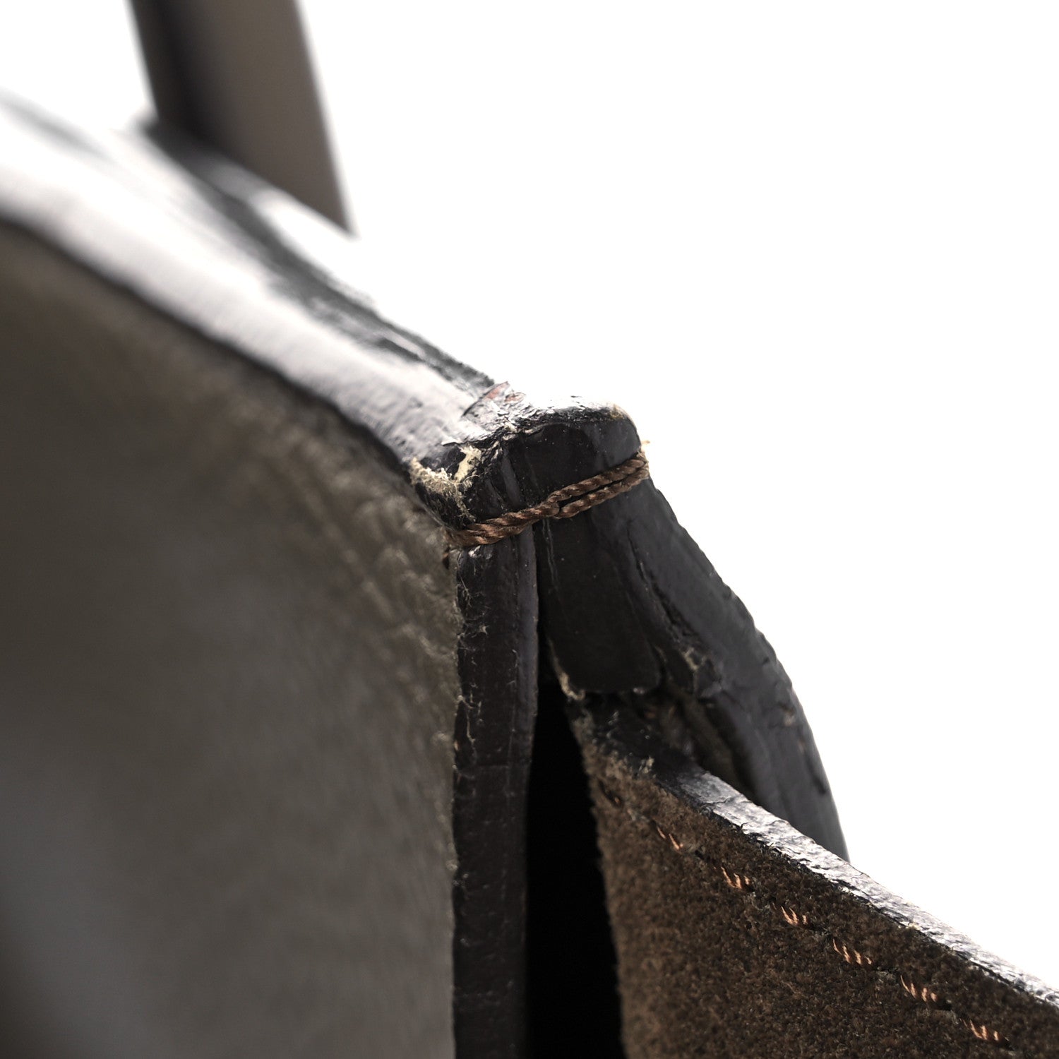 Celine Crisped Calfskin Small Tie Knot Tote Dark Khaki 23 of 39