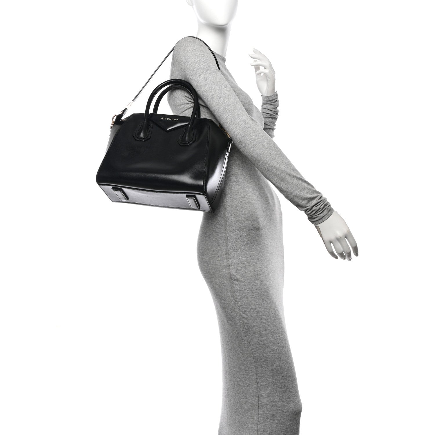Givenchy Shiny Lord Calfskin Small Antigona Black 2 of 12