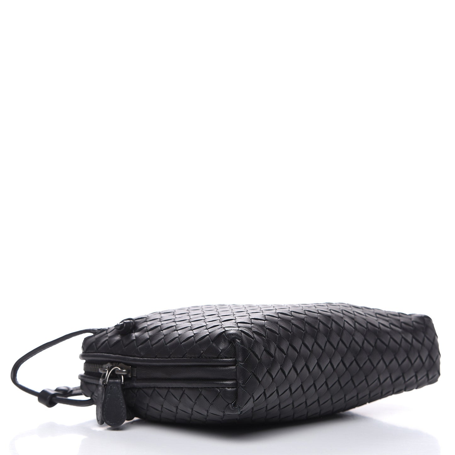Nappa Intrecciato Pillow Crossbody Messenger Black