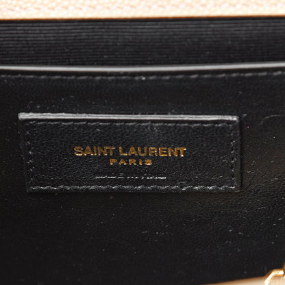Saint Laurent Grain De Poudre Medium Monogram Kate Satchel Nude Powder 6 of 10