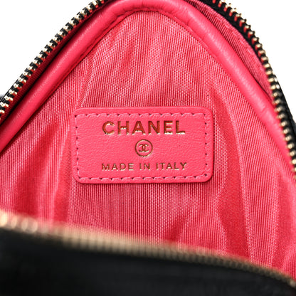 Chanel Caviar Quilted Diamond Belt Coin Purse Black 6 of 10