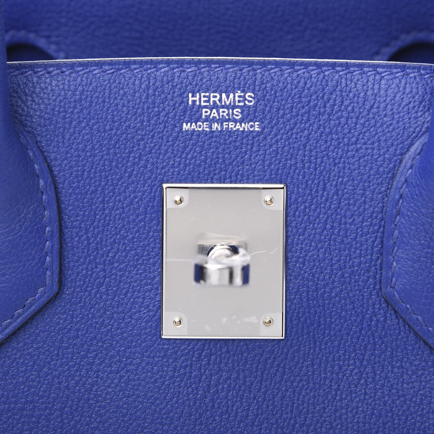 Hermes Taurillon Novillo Birkin 30 Bleu Electrique 6 of 9