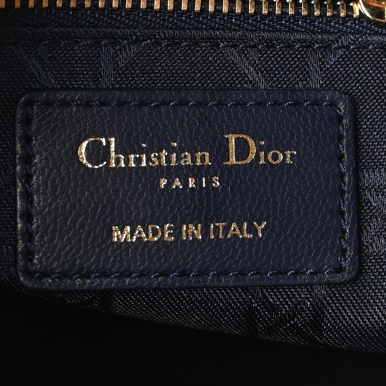 Christian Dior Lambskin Cannage Small Lucky Badges My Lady Dior Navy 6 of 10