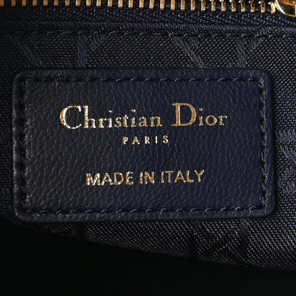 Christian Dior Lambskin Cannage Small Lucky Badges My Lady Dior Navy 6 of 10