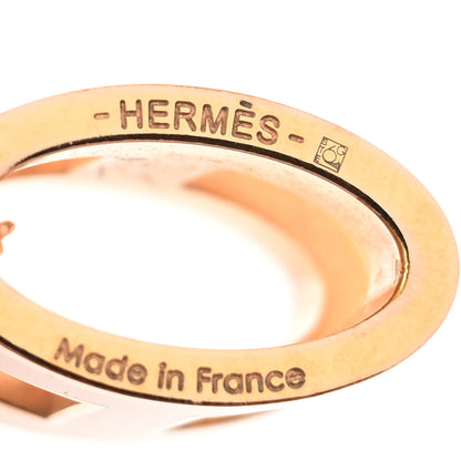 Hermes Lacquered Rose Gold Pop H Pendant Necklace Rose Dragee 3 of 4