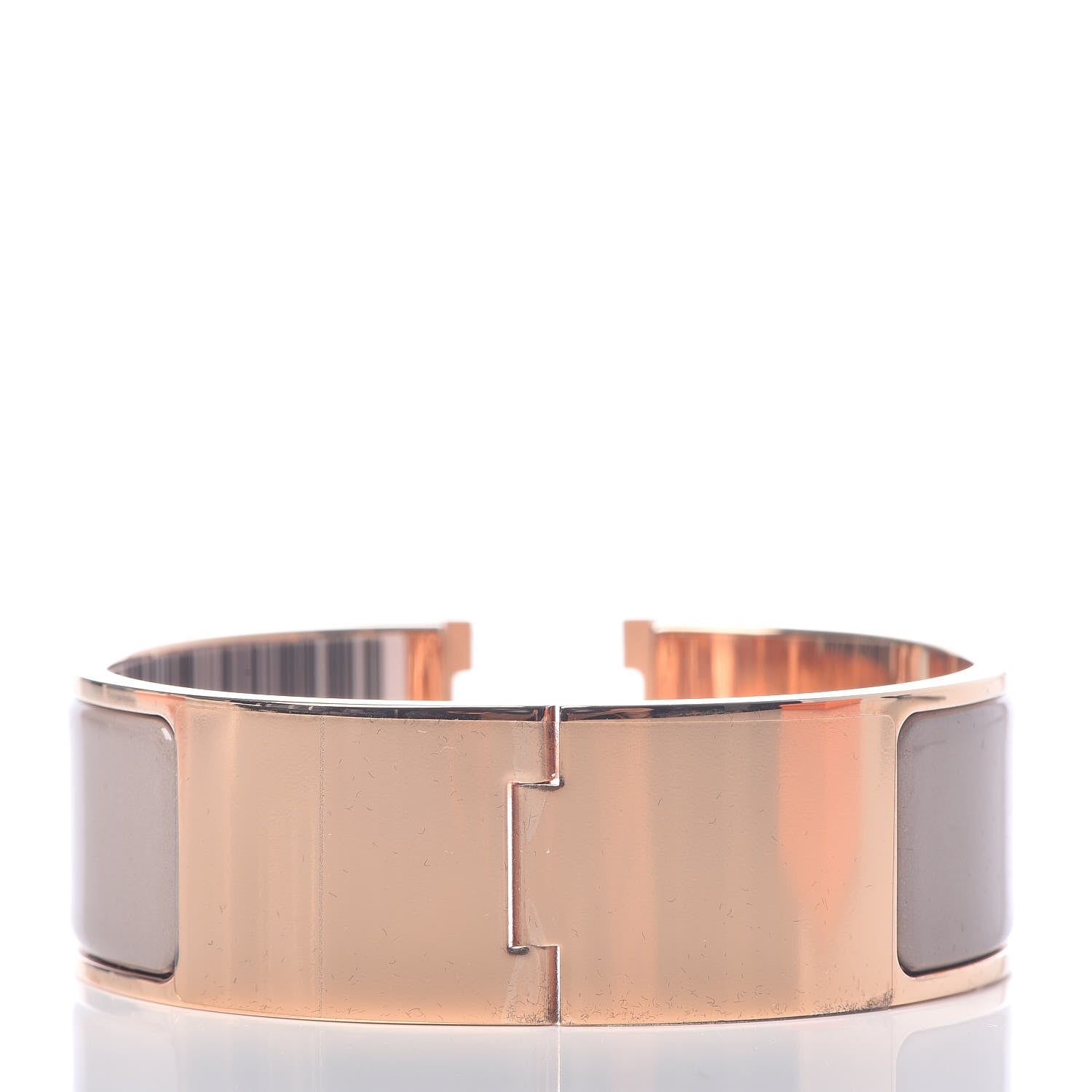 Hermes Enamel Wide Clic Clac H Bracelet PM Marron Glace 3 of 7