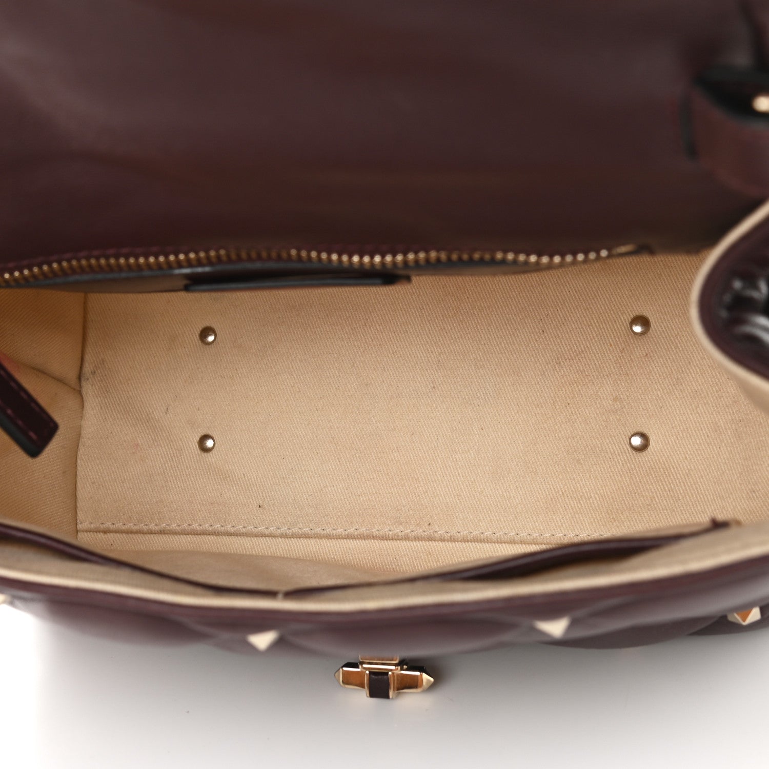 Valentino Garavani Nappa Medium Candystud Top Handle Bag Rubin 5 of 11