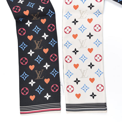 Louis Vuitton Silk Game On Bandeau Black White 3 of 6