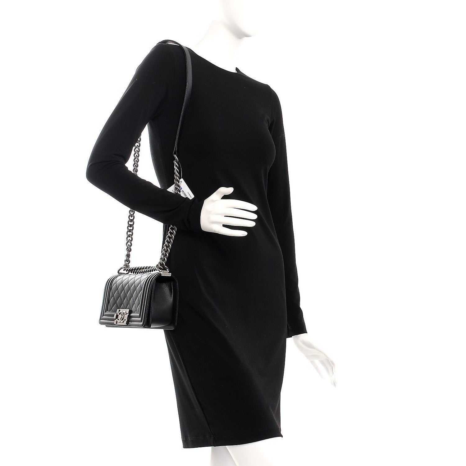 Chanel Caviar Quilted Small Boy Flap Black 2 of 8