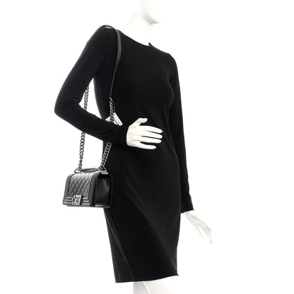 Chanel Caviar Quilted Small Boy Flap Black 2 of 8