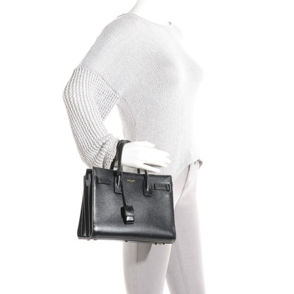Saint Laurent Calfskin Baby Sac De Jour Black 2 of 8