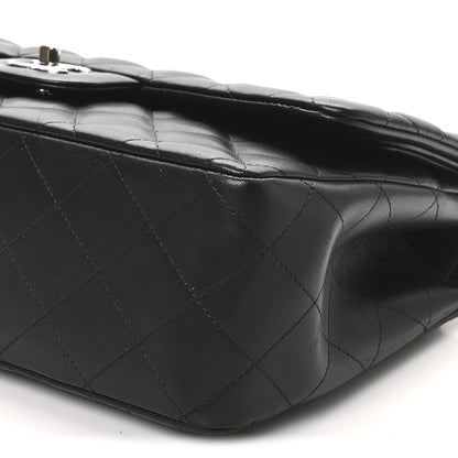 Chanel Lambskin Quilted Jumbo Double Flap Black 10 of 11