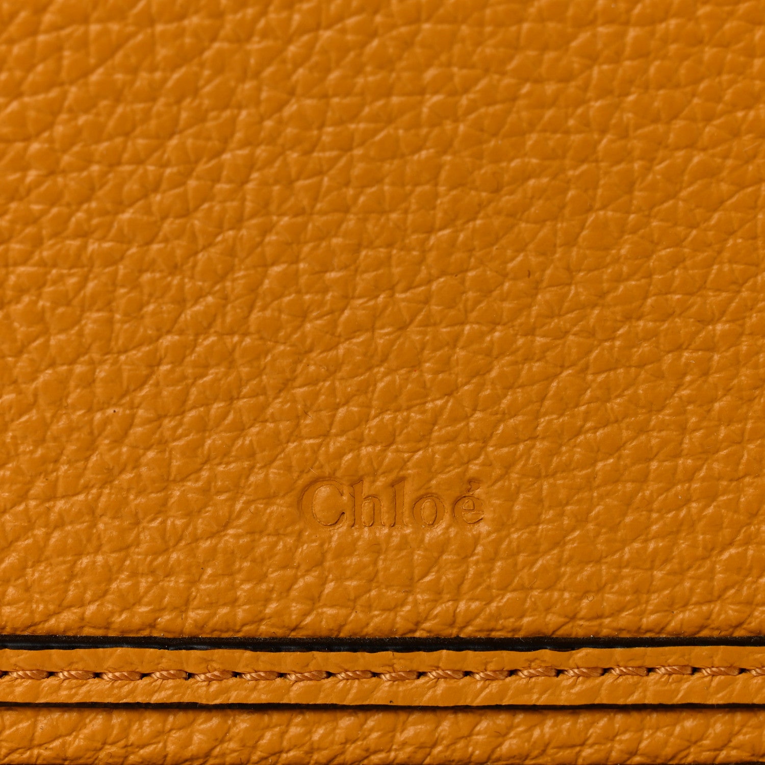 Chloe Raffia Small Grain Calfskin Medium Marcie Basket Yellow 6 of 13