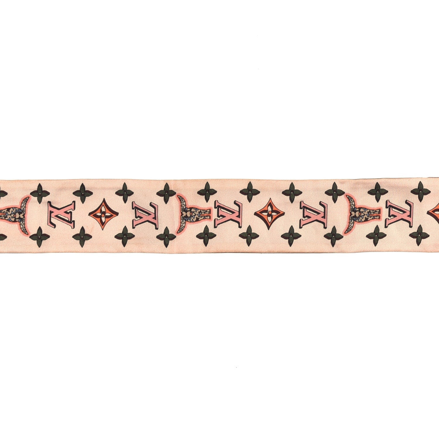 Louis Vuitton Silk Astro Taurus BB Bandeau Beige 4 of 4