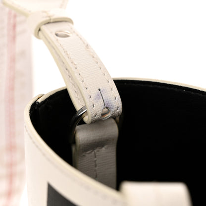 Off-White Saffiano Striped Diag Binder Crossbody White 13 of 16