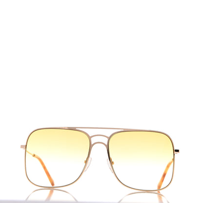 Chloe Square Aviator Sunglasses CE140S Gold Yellow 2 of 8