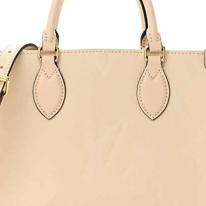 Louis Vuitton Empreinte Monogram Giant Onthego PM Cream Beige 7 of 9