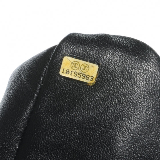 Lambskin Quilted Small Messenger Bag Black