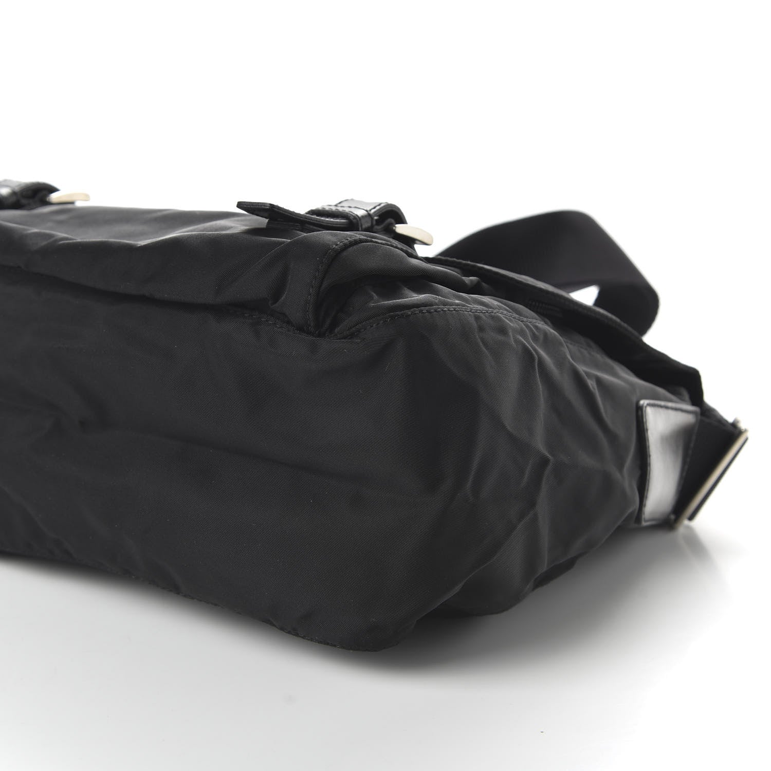 Prada Nylon Vela Messenger Bag Black 7 of 9